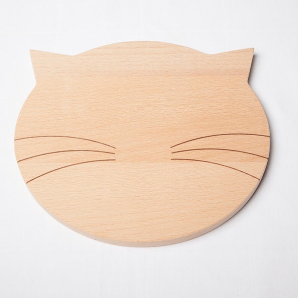 Ontbijt Board cutting board kat hout