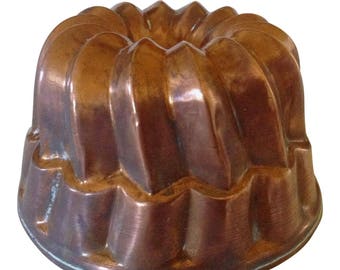 Gehämmerte Kupfer Englische Puddingform