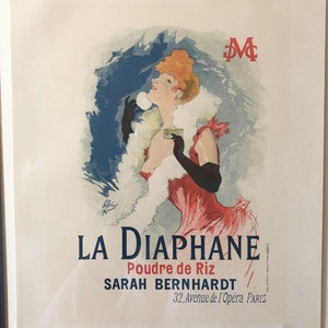 Les Maîtres de l&#39;Affiche 19th C. Cheret Lithograph La Diaphane, 1898
