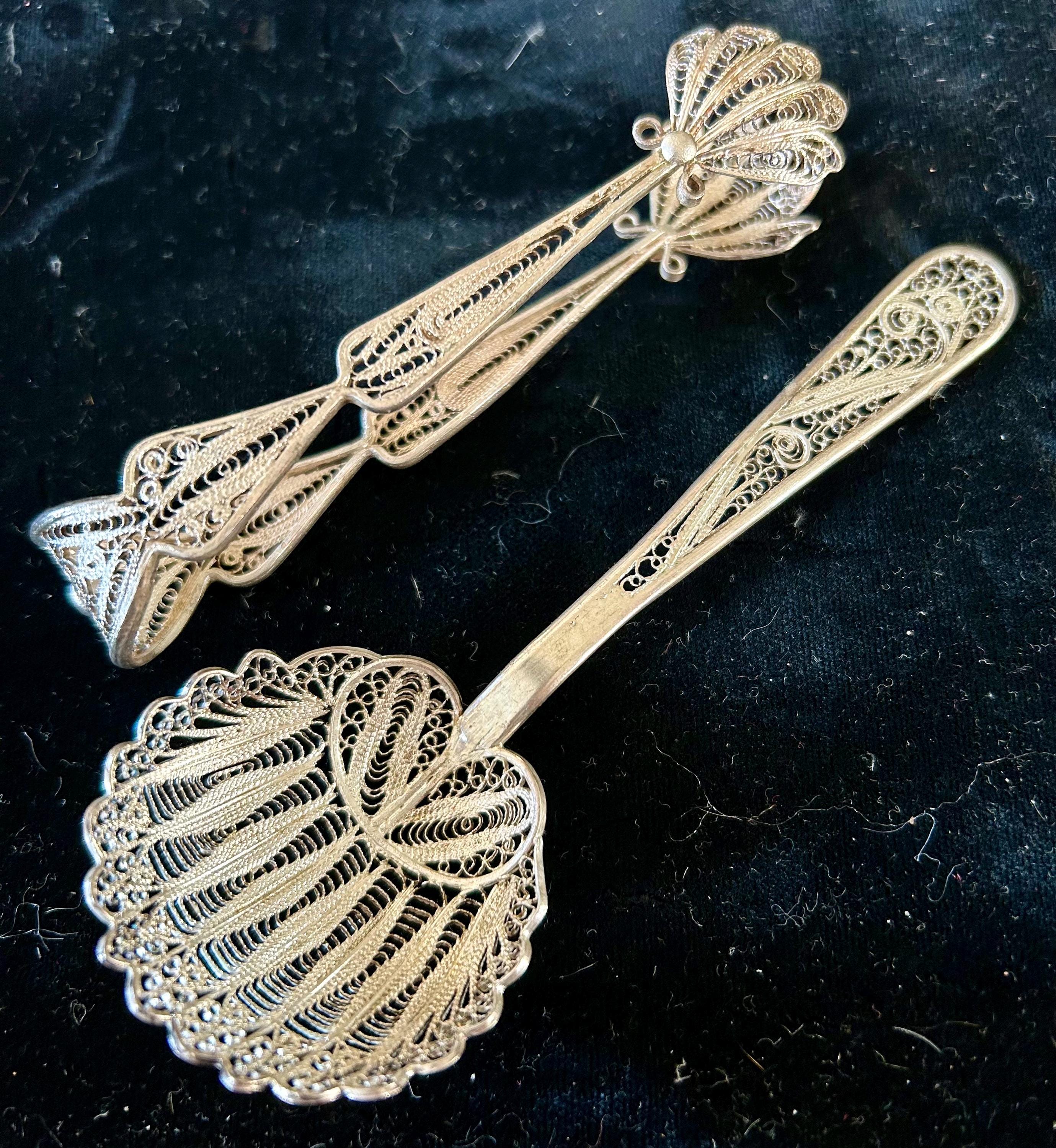 Silver Sugar Tongs - Etsy