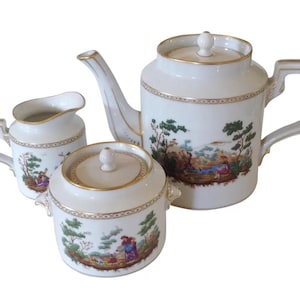 Richard Ginori Fiesole Impero Firenze Tea Set