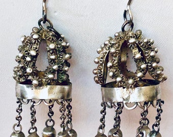 Sterling Squid Pierced Earrings
