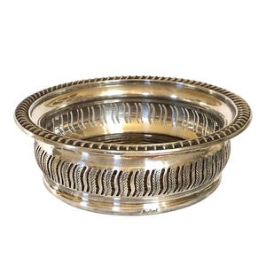 English Barker Brothers Birmingham Silver Wine Coaster