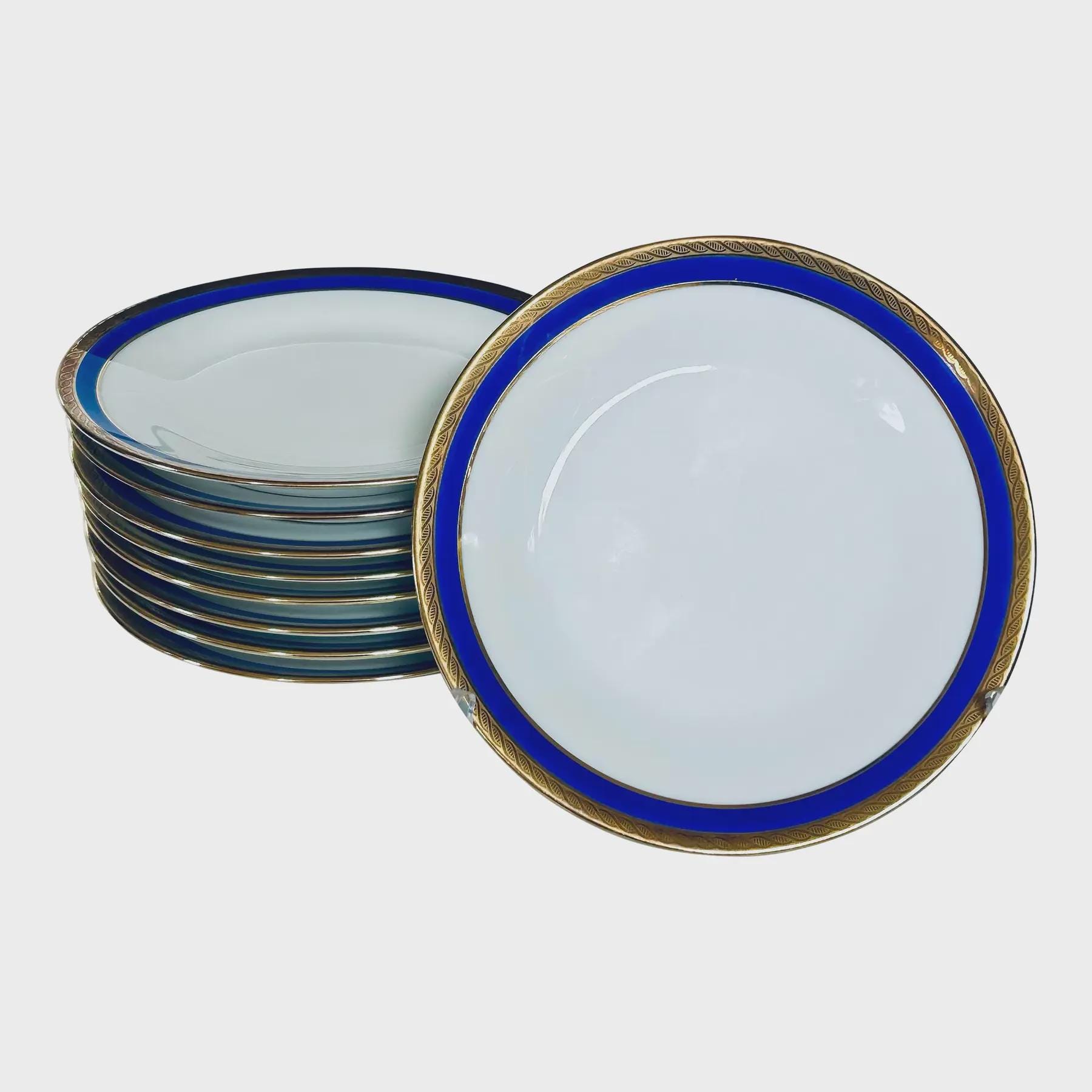 Richard Ginori Palermo Blue Bread and Butter Plates - Set of 7 - Etsy