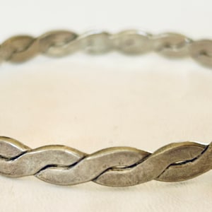 Taxco 925 Sterling Silver Braided Bangle Bracelet