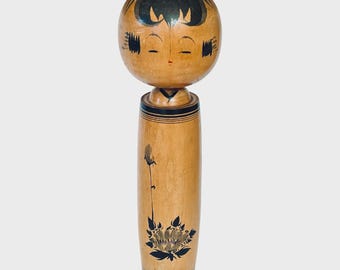 Vintage Sosaku Kokeshi Doll by Kanazawa Tokushie