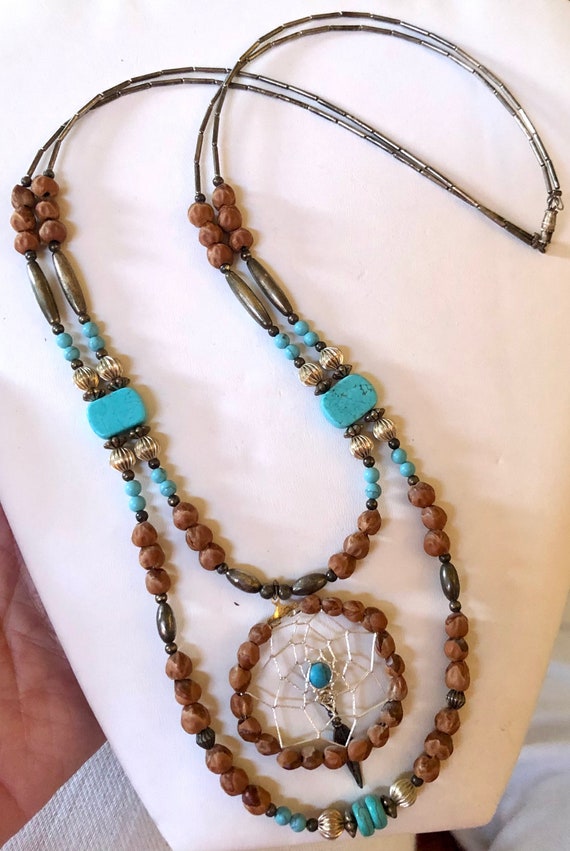 Native American dream catcher necklace - image 4