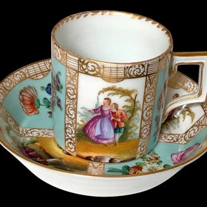 Meissen Hand Painted Collectable Cup and Saucer