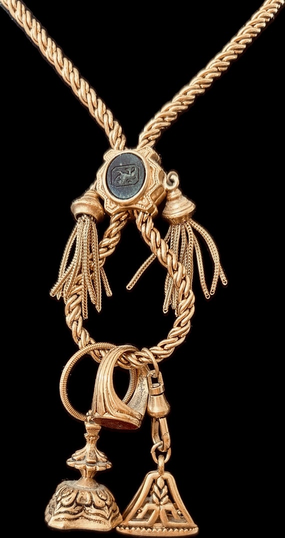 Ralph Lauren Vintage London Intaglio Necklace