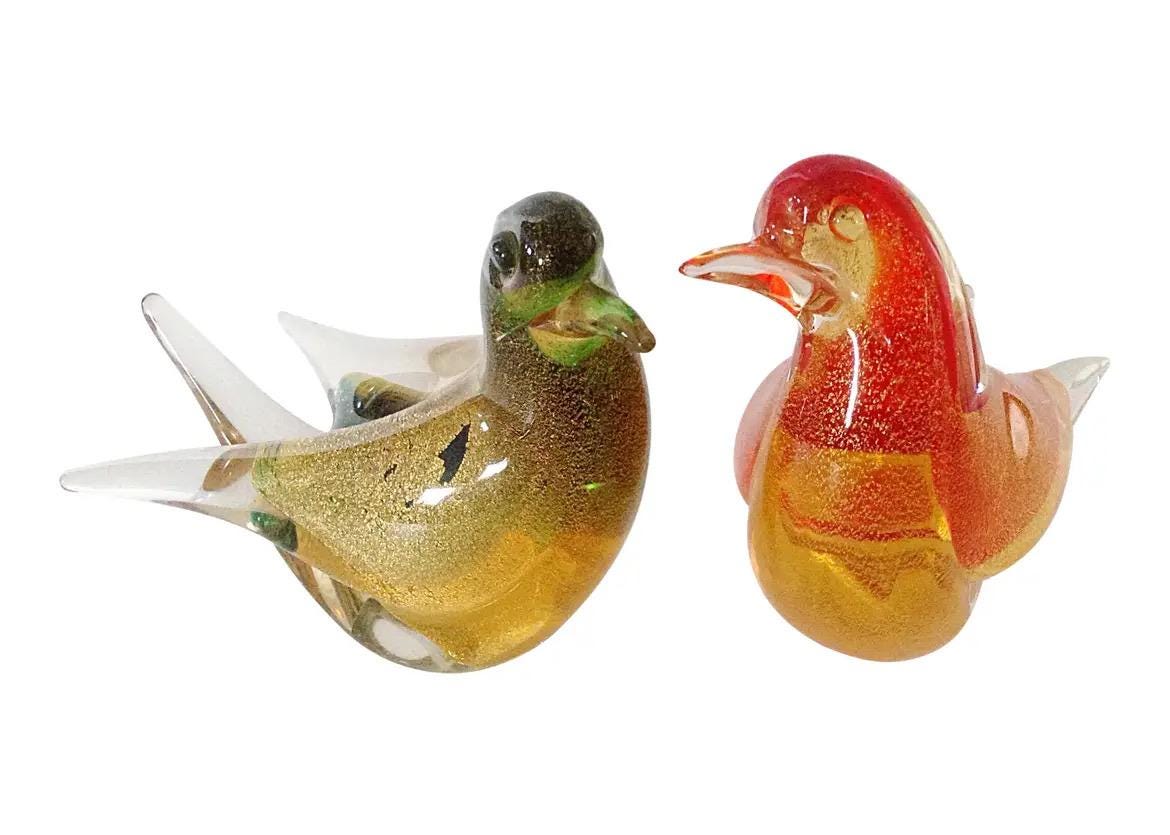 イタリア製 BARBINI MURANO アルフレッド バルビーニ ムラーノ Vintage Alfredo Barbini Murano Art Glass Bird Of Paradise