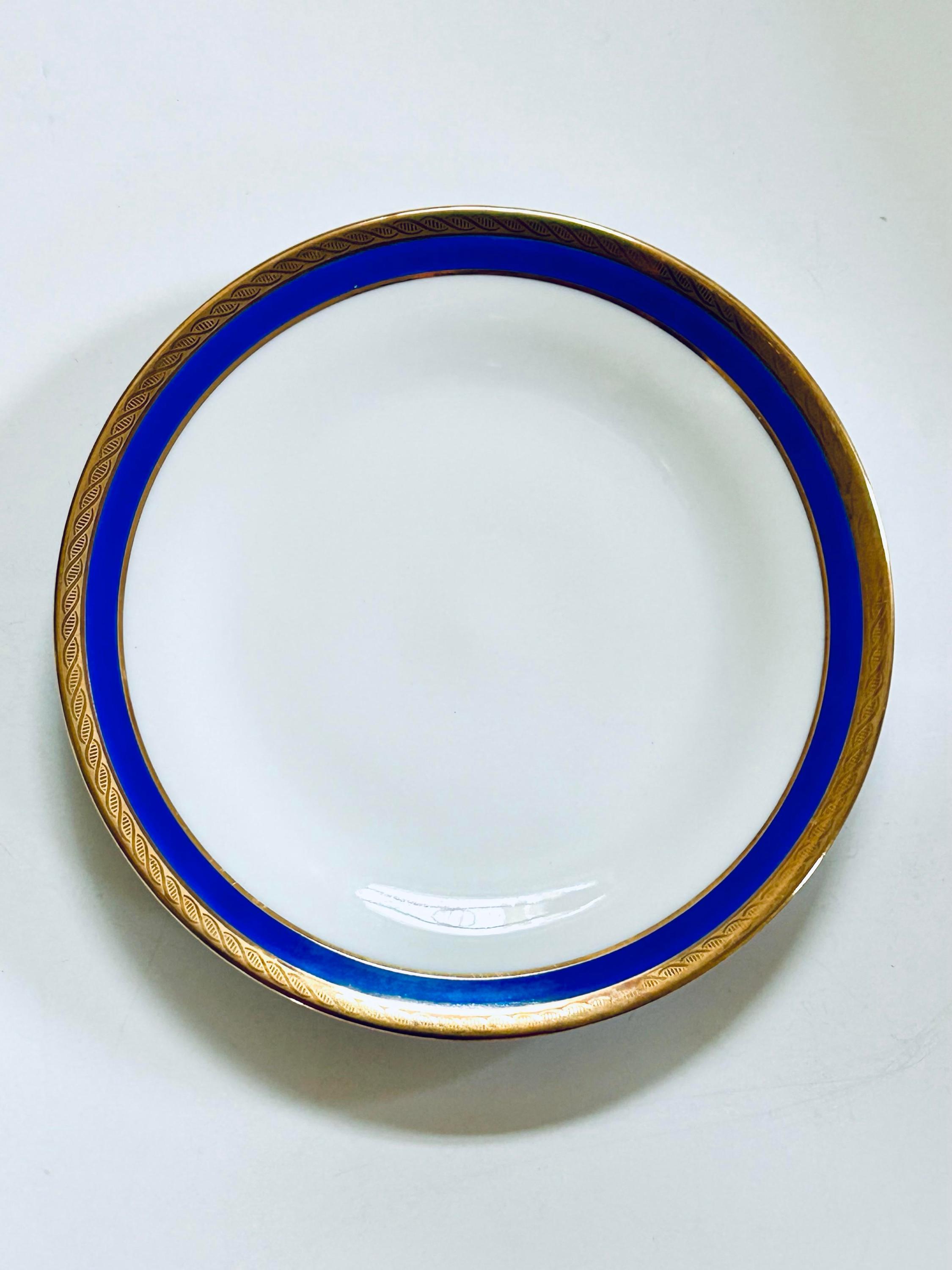 Richard Ginori ロゼリーニ プレート 6枚セット　26センチ Richard Ginori Palermo Blue Bread and Butter Plates - Set of 7 - Etsy
