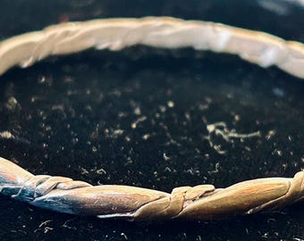 Braided MCM Sterling Bangle Bracelet