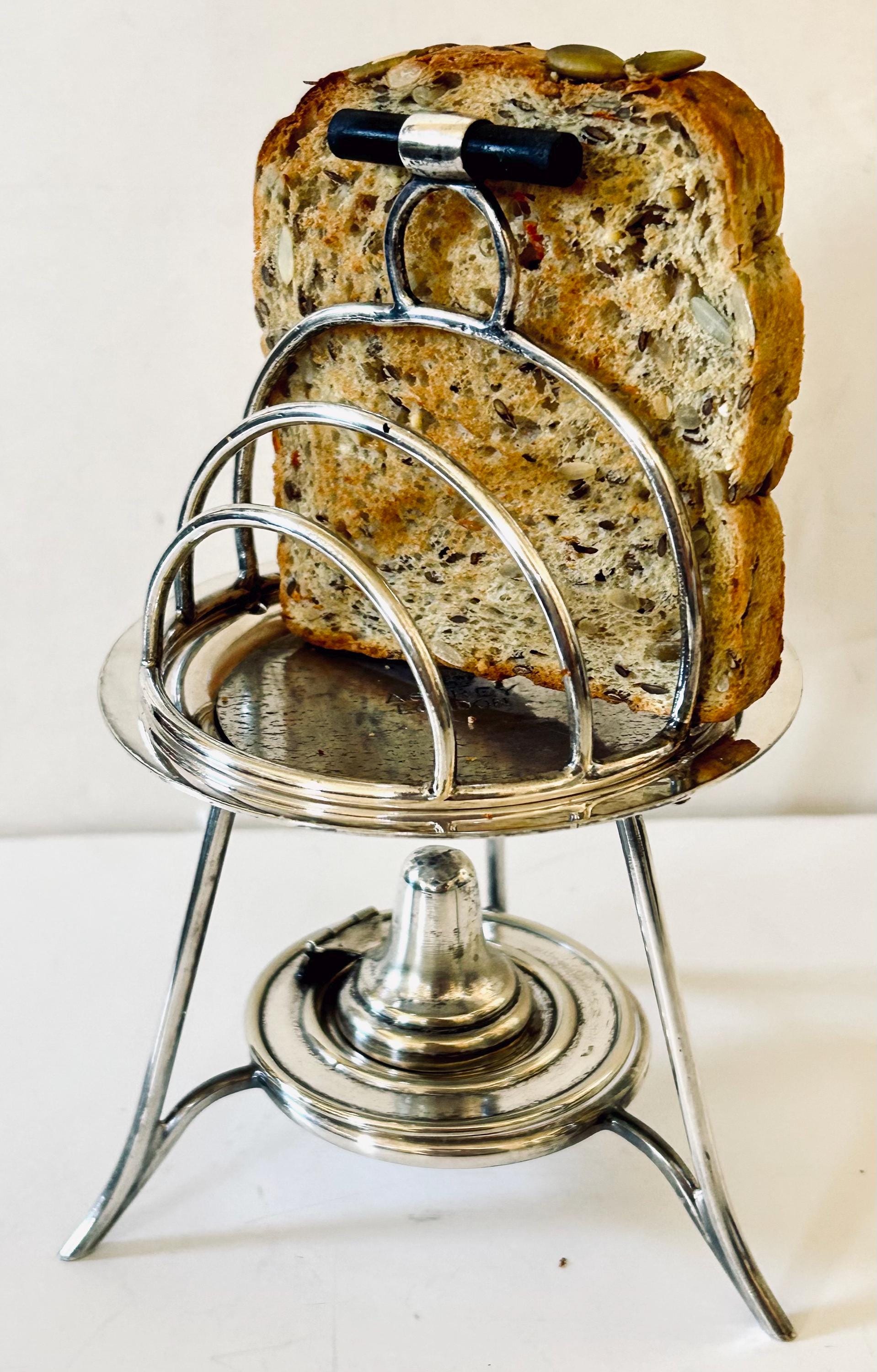 Asprey, Mid-century Modern Toast Rack With Warmer - Etsy