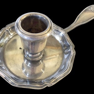 Christofle Bedside Silver Candlestick