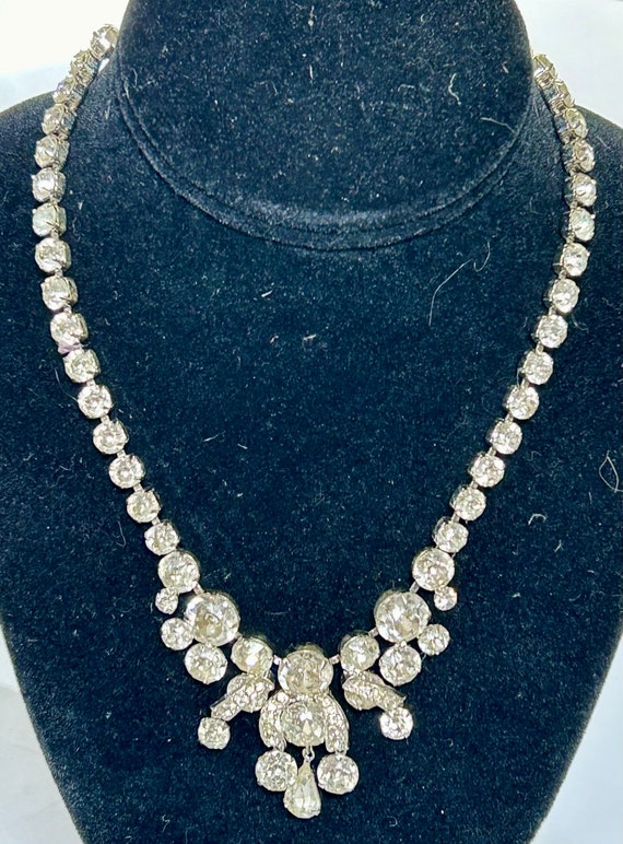 Eisenberg Mid Century Rhinestone Necklace