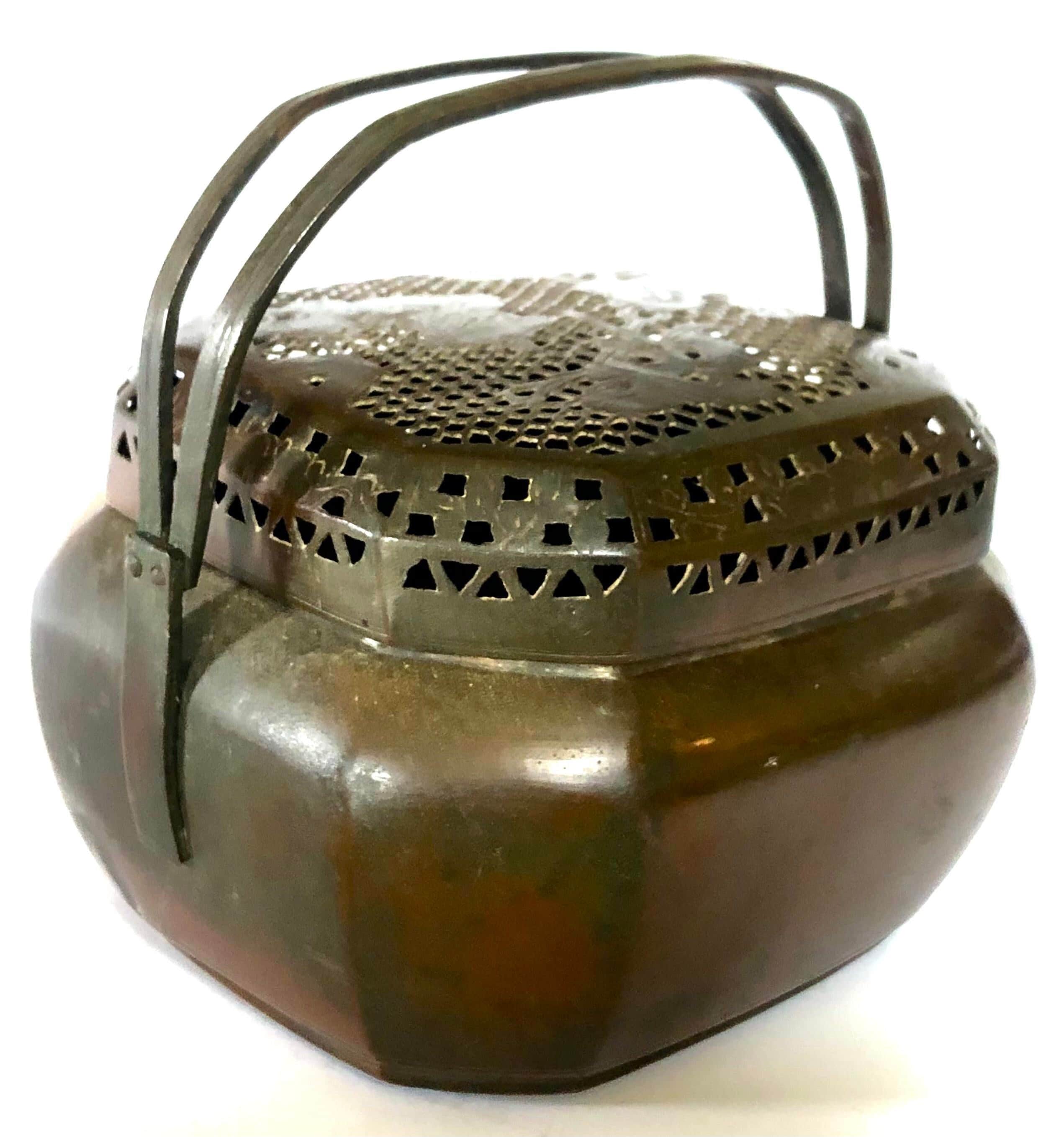 Antique Bronze Chinese Brazier or Hand Warmer - Etsy