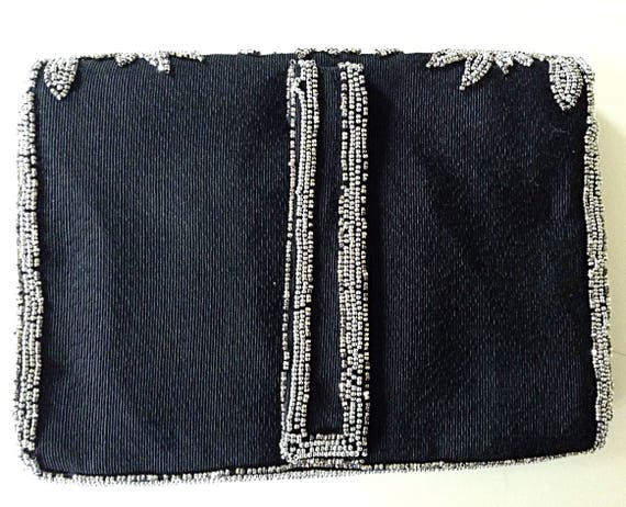 French Beaded Deco Clutch - image 2