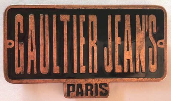 Gaultier Jeans Paris Belt Buckle