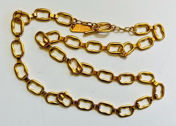 Gold plated Chain Link Belt necklace bracelet Etsy