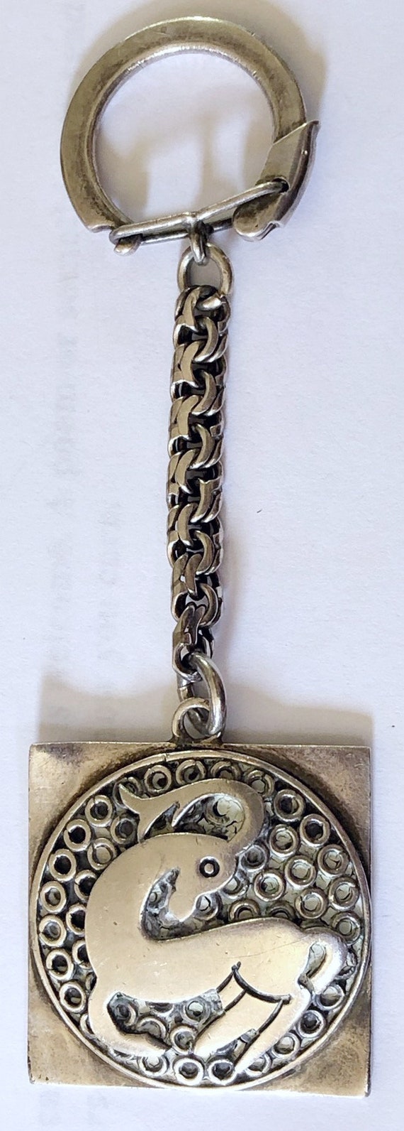 Carmen Beckmann Sterling Aries Key Chain