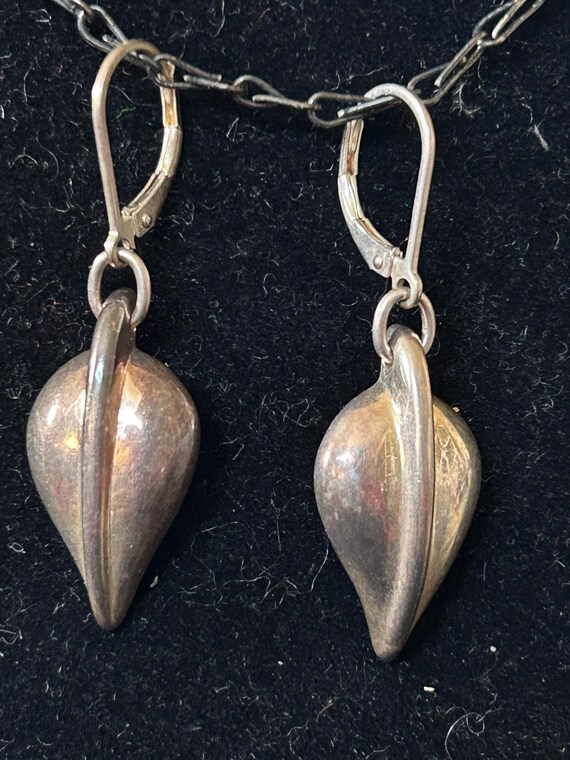 Sterling Leaf Earrings