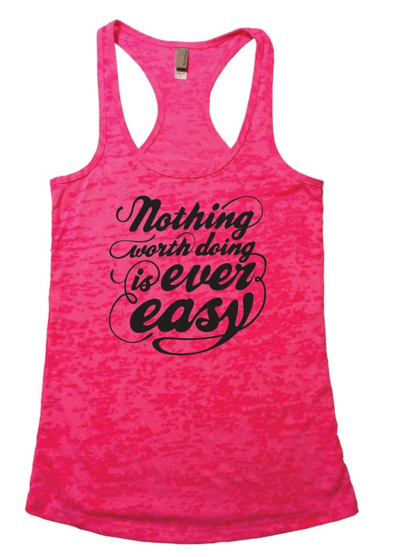 Items similar to Workout Tank Burnout Racerback Tank Top Graphic Tank