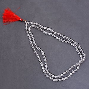 Crystal Quartz Japa Mala: 108 Bead Meditation Mala (6MM)