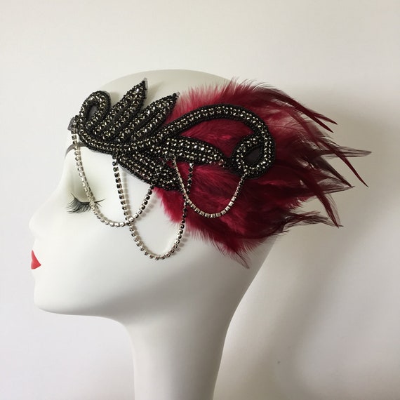 Red flapper hotsell headband