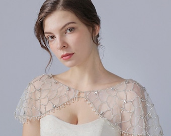 beaded wedding bolero