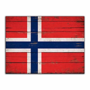 Norway wood Flag Flags Rustic Norwegian Flags wooden handmade Printed Print sign decor sign wall decor store cottage signs FREE SHIPPING