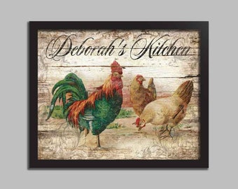DAWN'S Kitchen Welcome to Rooster Chic Wall Art Decor 12x12 Metal Sign SS74 DAWN'S Kitchen Welcome to Rooster Chic Wall Art Decor 12x12 Metal Sign SS74