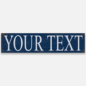 Personalized Text canvas print on wood sign Various Color Choice wooden decor wall decor