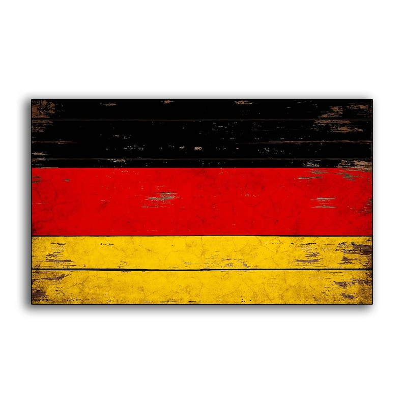 Germany wood Flag Sign German Flags wooden Federal Republic of | Etsy