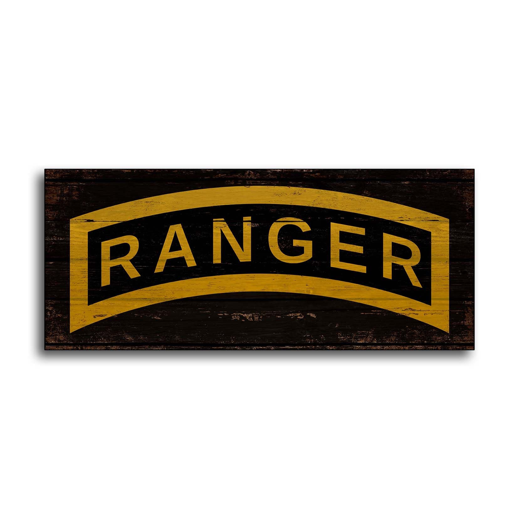 Army Ranger wood sign print wooden plaque handmade decor wall Etsy