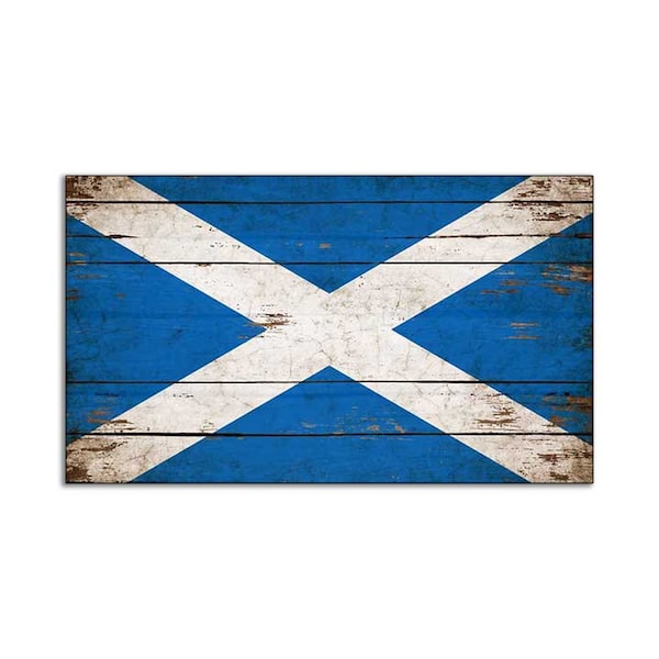 Scotland wood Flag Sign Scottish Flags wooden United States Home Wall Decor print printed sign decor wall signs