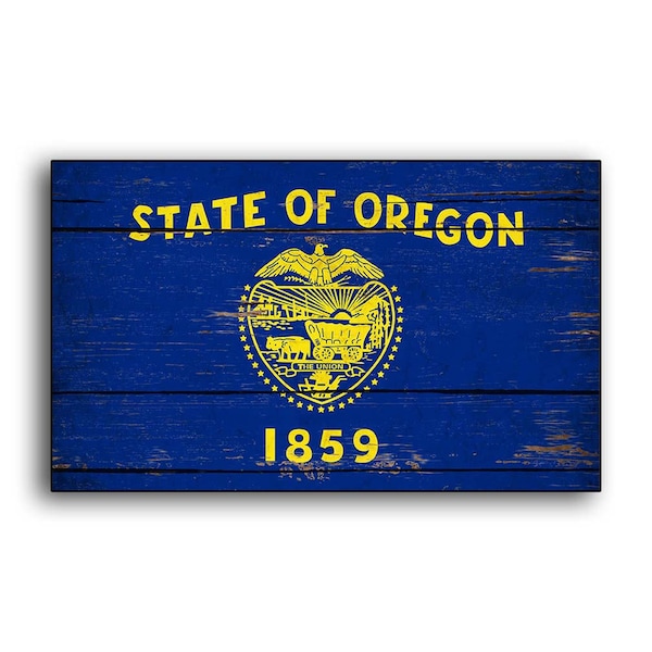 Oregon State Flag wood Flag Flags wooden handmade Home Wall Decor print printed sign decor sign wall FREE SHIPPING