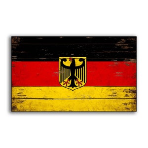 Germany wood Flag Sign German Flags wooden Federal Republic of Germany Home Wall Decor print printed sign decor wall signs
