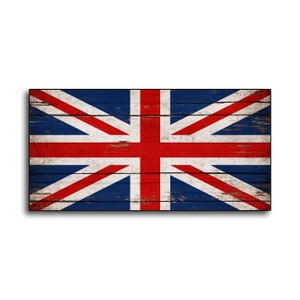 United Kingdom wood Flag British Flags wooden handmade England Home Wall Decor print printed sign decor sign wall Plaque store signs