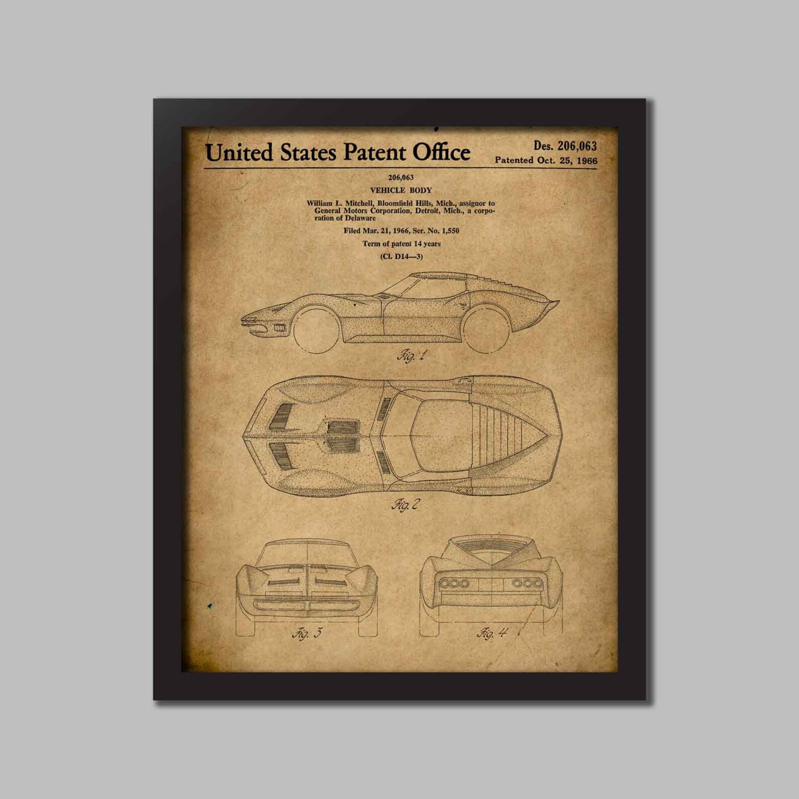 corvette home decor