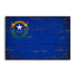 Nevada State wood flag Flags Rustic Flags wooden handmade sign decor sign print wall decor store plaque signs