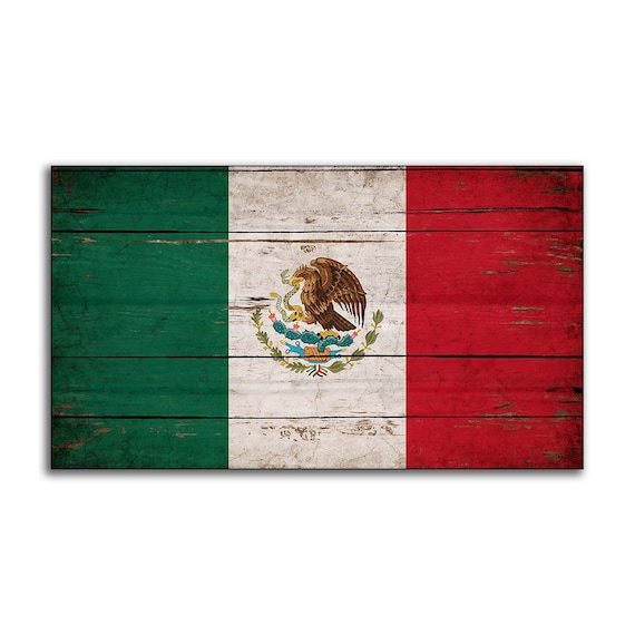 Mexikanische Flagge Wandbehang – Tapisserie, Ca. 152 X 102 Cm, Polyester, Inkl. 8 Nägel