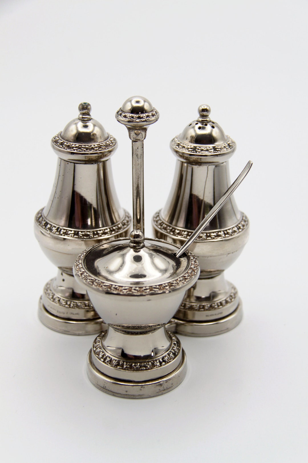 Vintage Ianthe Silver Plated Cruet Set Silver Plated. Salt Etsy