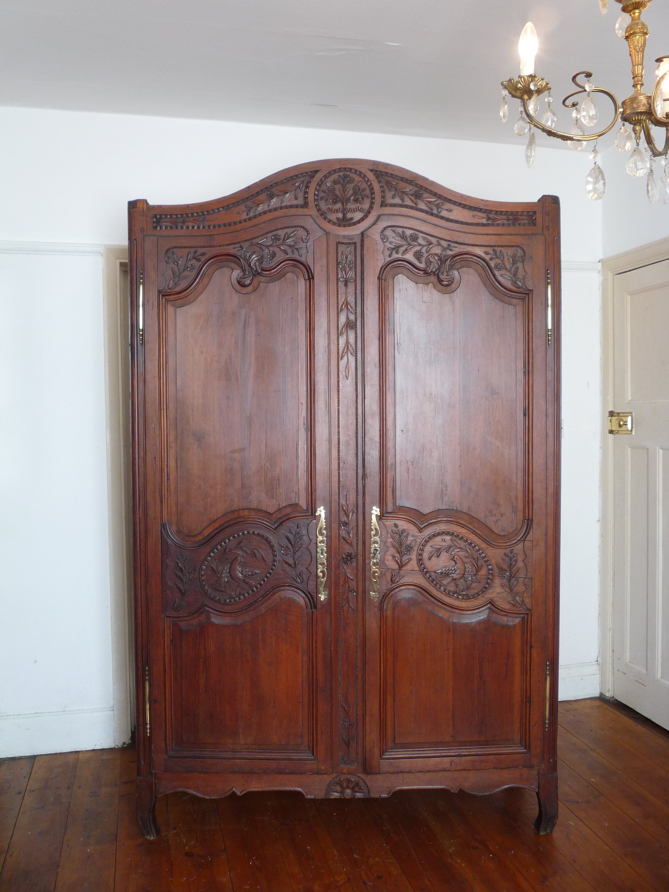Antique French Knockdown Marriage Armoire Wardrobe Cupboard Etsy