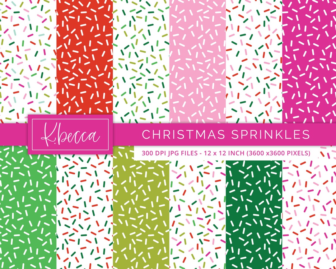 Colorful Sprinkle Paper Sprinkles Digital Paper, Confetti Sprinkles Printable Paper, Confetti ...