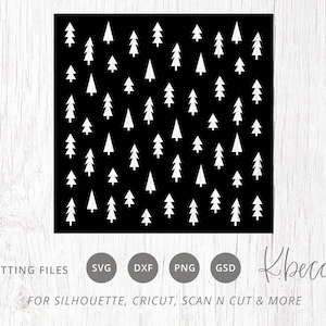 Arbre de Noël au pochoir SVG, fichier de coupe au pochoir de Noël, arbre au pochoir SVG, fichier de coupe au pochoir, fichiers de coupe pour Silhouette & Cricut