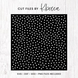 May include: Black and white polka dot pattern.  SVG, DXF, GSD, and PNG files included.