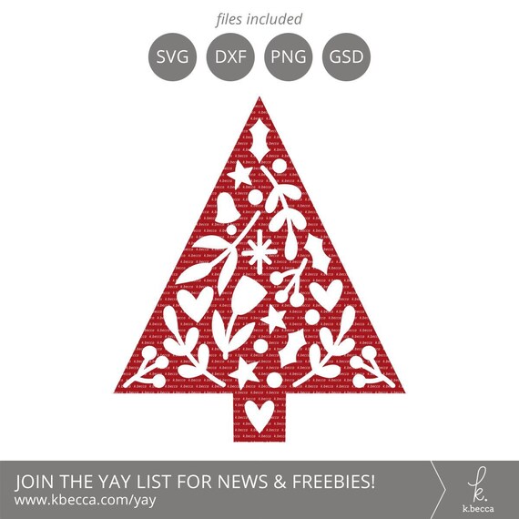 Download Free Christmas Tree Svg Folk Art Svg Christmas Tree Clip Art Etsy SVG DXF Cut File