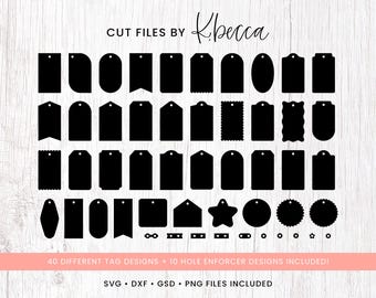 Etiquettes pour cadeaux SVG, étiquette SVG, lot de SVG, modèle d'étiquettes, fichier de coupe, étiquettes pour cadeaux, Cricut, Silhouette, Glowforge, étiquette cadeau, usage commercial