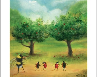 Fine Art print: "The Orchard Gavotte"