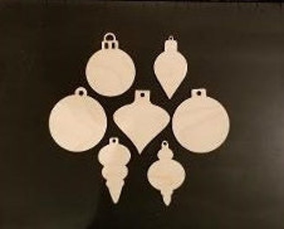 12 Pack 4 Inch Unfinished Wood Circles Christmas Ornaments 